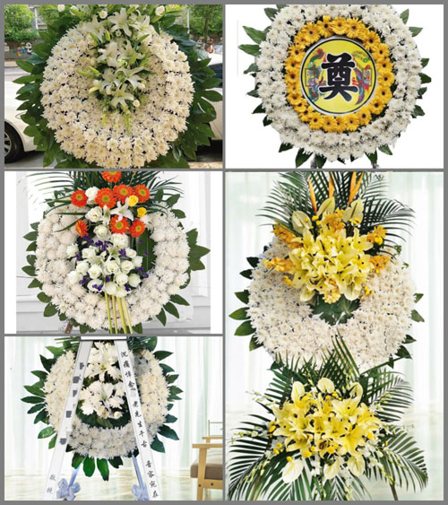 北京房山区阎村镇前沿村花圈速递